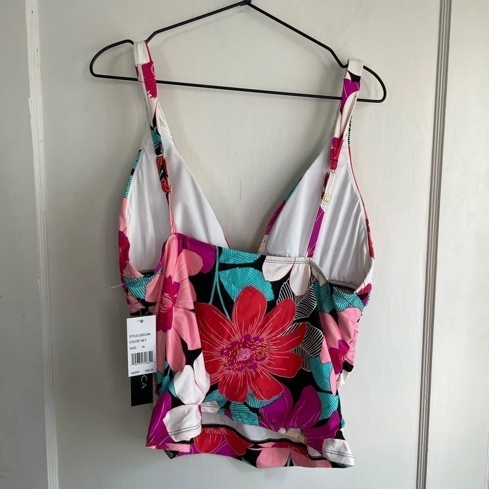 La‎ Blanca Over the Shoulder Knot Swim 4 Tankini